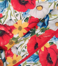 STAIN-RESISTANT TABLECLOTH 4P SPLASH MEADOW FLOWERS 140X140 Tellini S.r.l. Wholesale Clothing